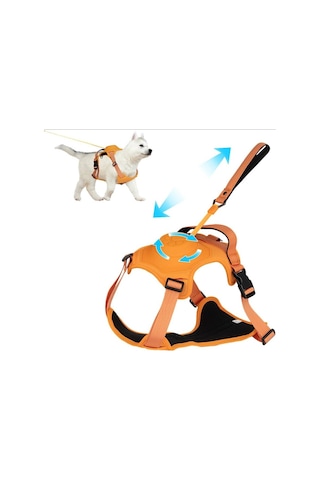Buddy&co Ultra Seri Otamatik Köpek Göğüs Tasması L Turuncu