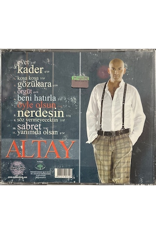 Müzik Cd'sidir Plak Değildir Cd Altay Öyle Olsun Cd