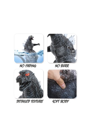 Godzilla & Kong Giant King Ejderha Godzilla Soft Yumuşak Dokulu Aksiyon Figür Karakter Oyuncak 20 Cm Godzilla