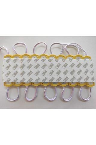 Camlı Parmak Led Lamba Turuncu 12 Volt Su Geçirmez 10,lu 3m Bantlı Kesilebilir Br0409926