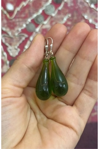 Murano Cam Küpe 335 Yeşil