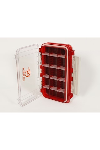 Contalı Kırmızı Çift Taraflı Eva+silikon Lrf Kutusu Balık Ekipmanlarınızı Düzenli, Güvende Tutun