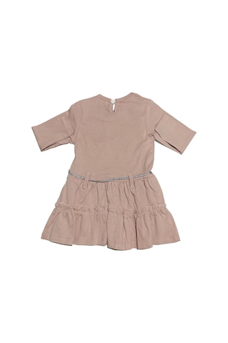 Mini Pink Lila Bağlama Detaylı Elbise Lila