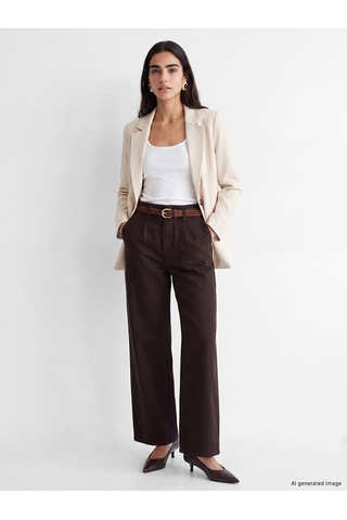 Lcw Vision Bej Krep Kadın Blazer Ceket