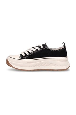 Lufian 121230092 Shay Kadın Hakiki Deri Klasik Sneaker Siyah Siyah