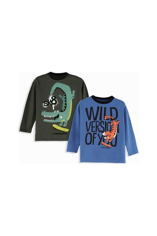 Denokids Skate Erkek Çocuk 2'li Paket T-shirt Renkli