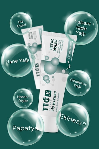 Tto X Hassas Dişler ve Diş Etleri Için Beyazlatıcı Diş Macunu 75Ml