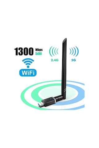 Usb Wifi Pro Sinyal Yakınlaştırıcı Güçlendirici Adaptör Kart 1300 Mbps Ep-ac1686