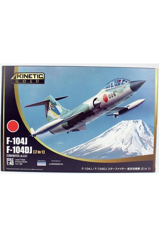 Kinetic K48092 1/48 Ölçek, F-104j, F104dj Starfighter J.a.s.d.f. 2 İn 1 Savaş Uçağı, Plastik Model Kiti-56350