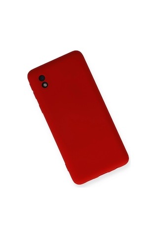 Newface - 450 - Samsung Galaxy Uyumlu A01 Core Kılıf Nano İçi Kadife Silikon - Csmo-tex - - Kırmızı