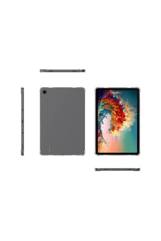 Samsung Galaxy Uyumlu Tab A9 Kılıfı Köşe Koruma Derbe Emici Şeffaf