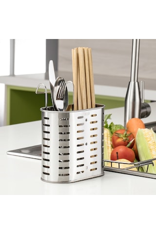 Mufunye 304 Paslanmaz Çelik Mutfak Gereçleri Depolama Rafı - Çubuk, Bıçak, Kaşık Kurutma Ve Organize Etme Aleti S-0081 Diğer