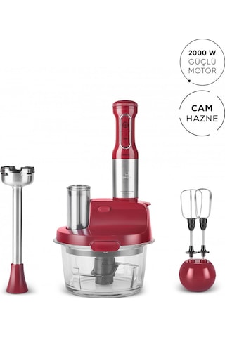 Karaca MM Prosteel 2000 W Cam Mutfak Robotu