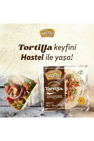 Hastel Tortilla Lavaş 2'li 10 x 650 G