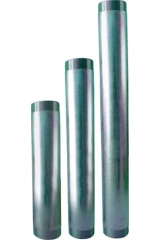 Galvaniz Boru Uzatma Çift Tarafı Dişli 1"