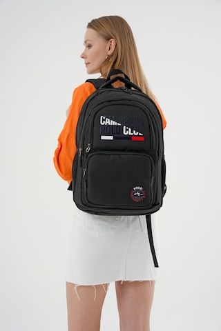 Cambridge Polo Club Unisex Fonksiyonel Ortaokul Sırt Çantası Siyah