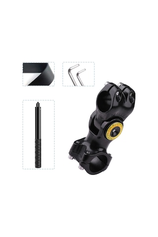 Sones Monopod Standı İle Motosiklet Bisiklet Gidon Fikstürü Montaj Kamera Braketi Adaptörü Siyah
