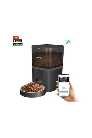 Ovıoo QQ005 Kameralı Wifi Paslanmaz Kase Kedi Köpek Besleyici 6 L