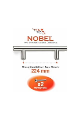 224 Mm Metal Mobilya Kulpu Mutfak Dolap Çekmece Kulpu, Modern Dekoratif Kulp Seti 10 Adet Inox