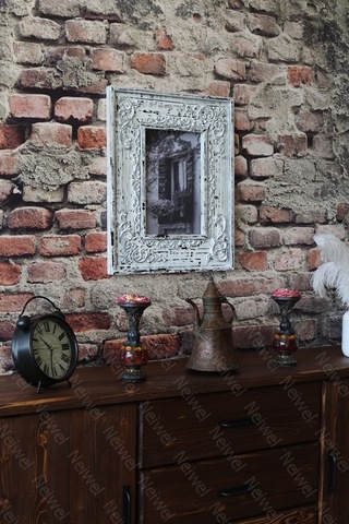Neiwel Vintage Cua Resim Ve Ayna Çerçevesi Beyaz