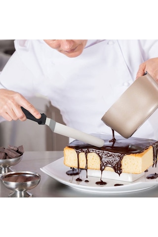 Nar Kalıp Eğik Pasta Sıvama Spatula 25cm