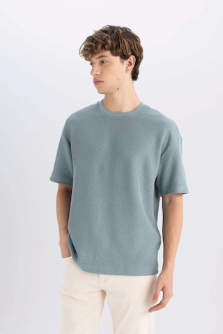DeFacto Boxy Fit Bisiklet Yaka Kısa Kollu Basic Düz Tişört C8724AX24AUGN1175