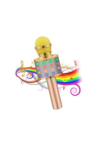 Novahub Pratik Ve Kompakt Mikrofonla Eğlenceli Anlar: Stereo Ses, Led Işıklı, Aux Ve Usb Destekli