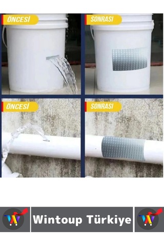Tamirbandı Suya Neme Küfe Toza Dayanıklı Çok Amaçlı Montaj Onarım Bantı 48 Mm X 10 Metre Üçlü Set