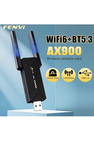 Fu-ax900 Wifi-6+bluetooth 5.3 Adaptörü Yüksek Çekim Ce Sertifika