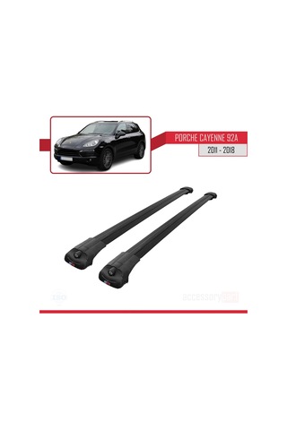 Porsche Cayenne 92a 2011-2018 Arası İle Uyumlu Ace-1 Ara Atkı Tavan Barı Siyah
