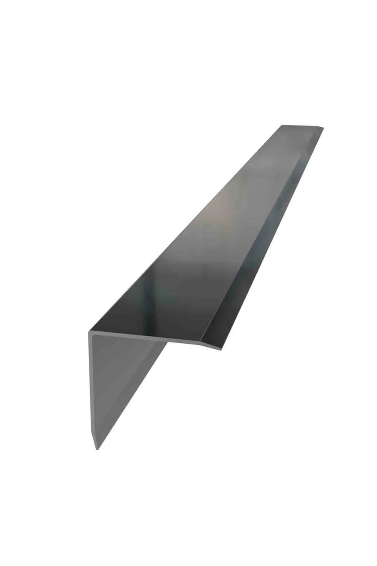 Siyah Metal Merdiven Basamak Profili Çıtası Köşebenti Pahlı Bitim Profili 3cm 3cm 2,7m -