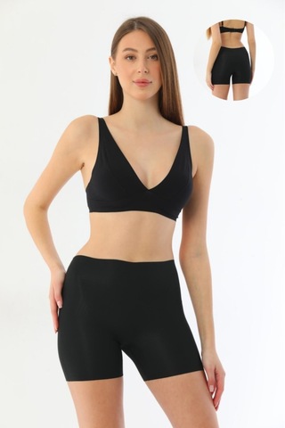 Armillia Dimoda Kadın / Kız Lazer Kesim İz Belli Etmeyen Günlük Rahat Hayalet Boxer Şort Siyah Siyah Armillia Dimoda Kadın / Kız Lazer Kesim İz Belli Etmeyen Günlük Rahat Hayalet Boxer Şort Siyah Siyah