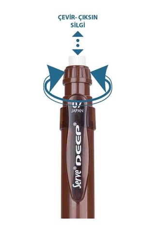 Serve Deep Mekanik Uçlu Kalem Toprak Tonları 0.7 Mm Toprak Kahverengi