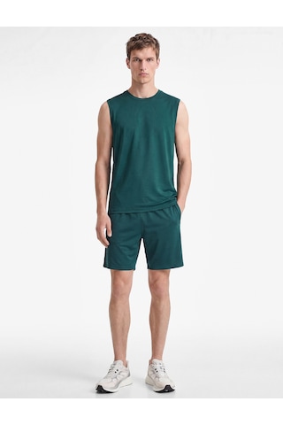 Koton Rahat Kalıp Bisiklet Yaka Kolsuz Basic Spor Atlet Teal 6sam30044nk Mavi