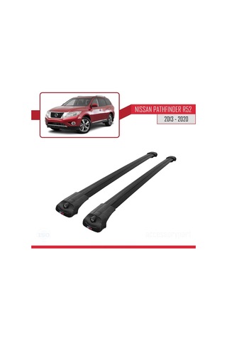 Nissan Pathfinder R52 2013-2020 Arası İle Uyumlu Ace-1 Ara Atkı Tavan Barı Siyah
