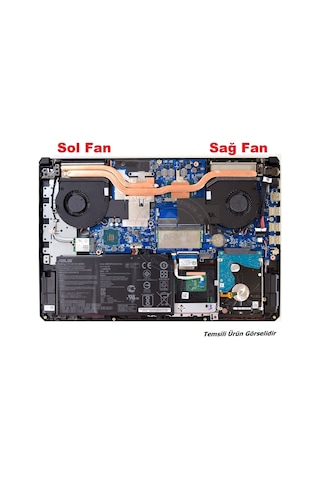 Asus Tuf Gaming Fx504g Fx704 Notebook Fan / Ver.1 Sol Vga Fanı 31421081