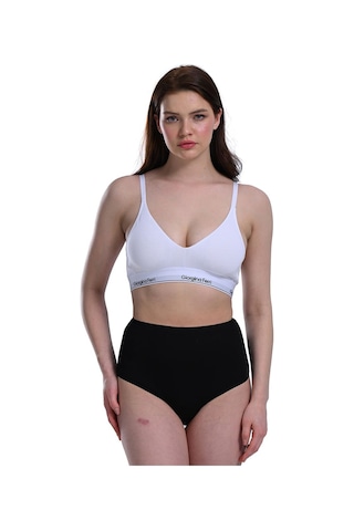 Likralı 5'li Kutu Premium Günlük Kullanıma Uygun Yüksek Bel Külot Berry G-007 E Siyah