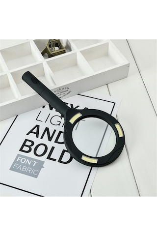 Profesyonel Işıklı LED Büyüteç, Lup Büyüteç Mercek, 250 Lümen 3x