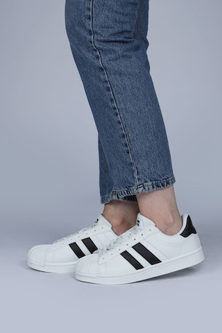 Jump 28787 Beyaz - Siyah Kadın Sneaker Günlük Spor Ayakkabı