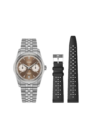 Maen Brooklyn 36 M5.1.6.set Erkek Kol Saati Metalik Gri