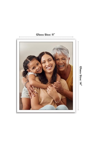 Americanflat 11x14 Beyaz Resim Çerçevesi - Kırılmaya Dayanıklı Camlı İnce Kenarlıklı Fotoğraf Çerçevesi - Yatay Veya Dikey Görüntü Formatı İçin Asma Donanımlı Duvar Resim Çerçevesi Sku: Smgstk3a1aca9