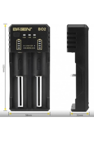 Basen Bo-2 Usb Pil Şarj Aleti