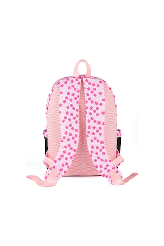 Slazenger Pembe Siyah Çiçek Baskılı Okul Ve Günlük Sırt Çantası Kız Çocuk/kadın Siyah