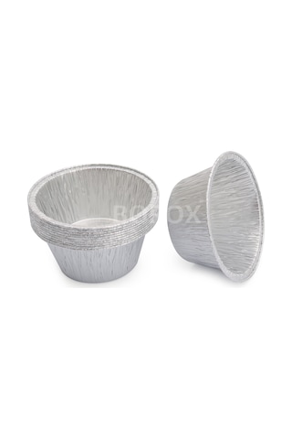 Borox Alüminyum Tartım Kabı 85 x 40 MM Genel Amaçlı Tartım Tabağı 50 Adet