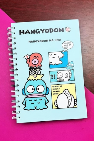 Hangyodon Tasarımlı Spiralli Sticker'lı Tarihsiz Konuşan Ajanda Haftalık Planlayıcı renkli
