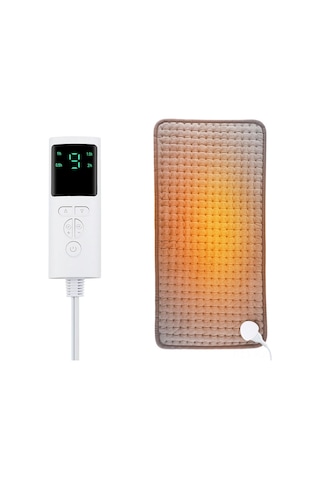 Gajeena Ev İçi Fizyoterapi Isıtıcı Pad 30x60cm - 10 Seviye Sıcaklık Kontrolü Ve 3 Modlu Zamanlayıcı, Avrupa Standartı 220v