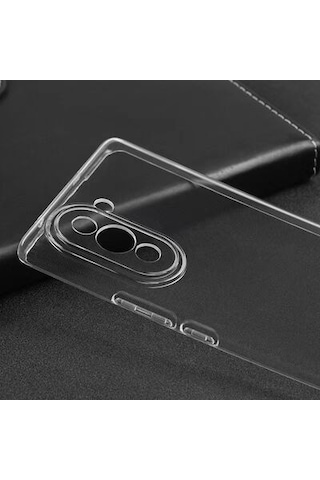 Huawei Nova 10 Pro İle Uyumlu Kılıf Şeffaf Kamera Korumalı Esnek Silikon Telefon Kılıfı Kapak