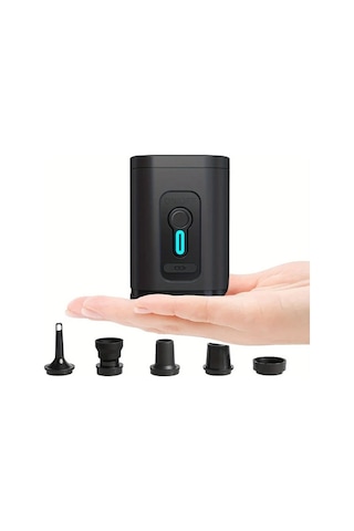 Boatshop1 Elektrikli Taşınabilir Mini Usb Hava Pompası 1 Adet 5 Hava Başlığı 1200mah Pil Kamp Bahçe Şişme Yatak