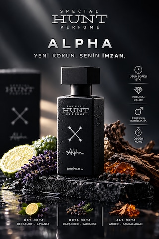 Special Hunt Alpha Erkek Parfümü 50 Ml Edp Odunsu