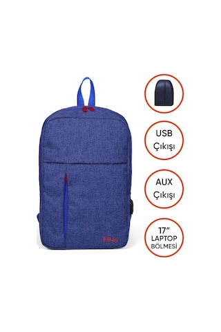 İbag 17 Kırçıllı Lavanta Laptop Sırt Çantası